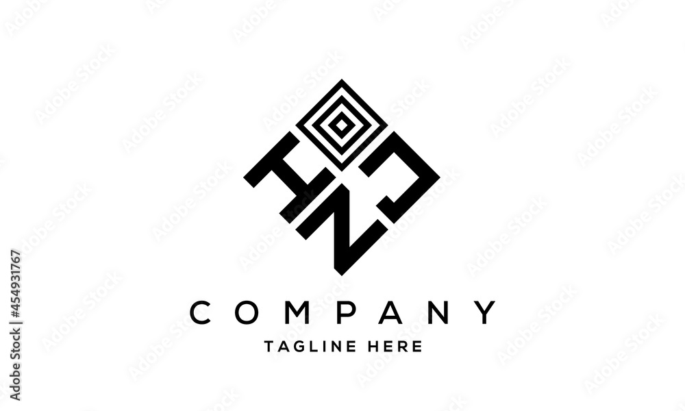 HJN square three latter logo vector HJN square three latter logo vector