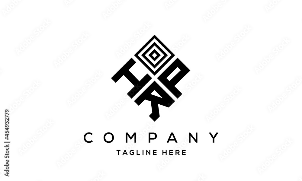 HPR square three latter logo vector