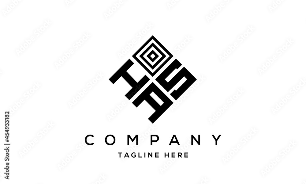 HSA square three latter logo vector HSA square three latter logo vector