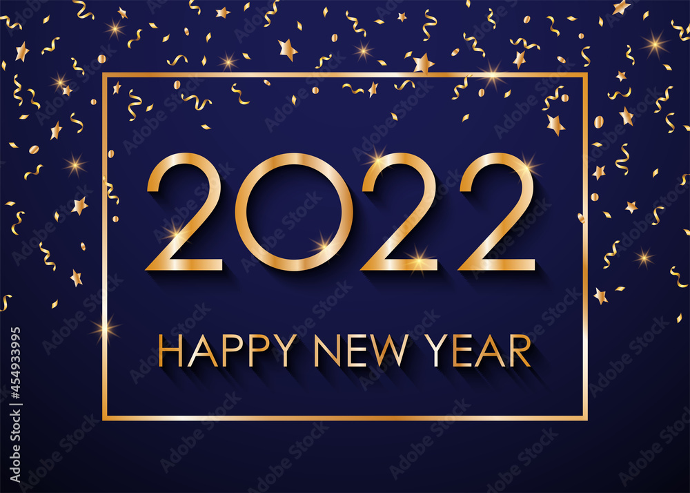2022 Happy New Year text for greeting card. Vector illustration. 2022 Happy New Year text for greeting card. Vector illustration.