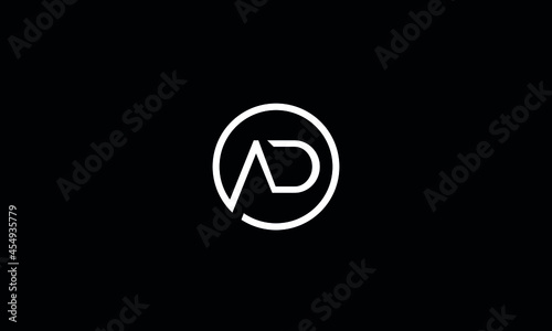 AD ,DA Abstract Letters Logo Monogram