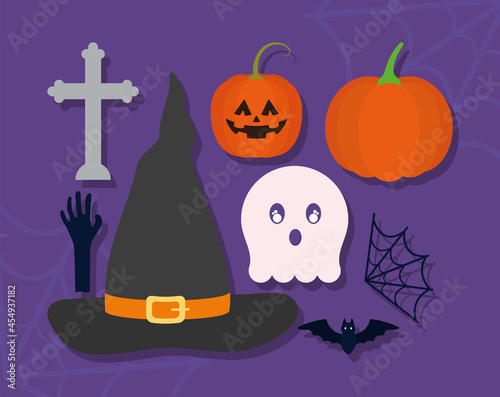 eight halloween items