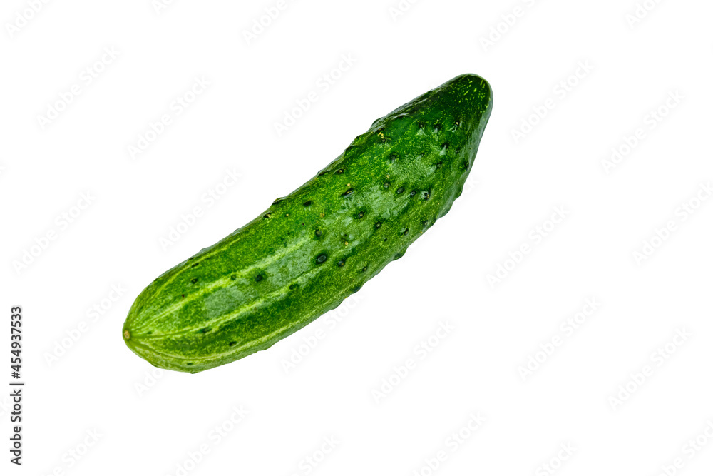 Ripe cucumber isolated on the white background Ripe cucumber isolated on the white background