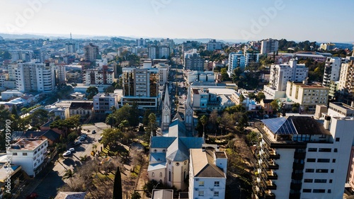 Veranopolis RS. Aerial view of downtown Veranópolis, Rio Grande do Sul, Brazil