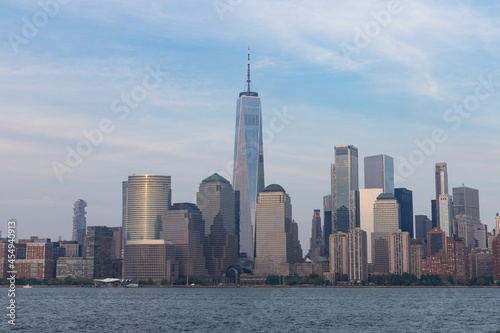 Basic Lower Manhattan New York City Skyline along the Hudson River © James