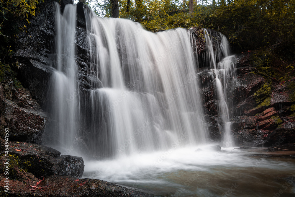 Long exposure waterfall - Saint-Ferréol - France Long exposure waterfall - Saint-Ferréol - France
