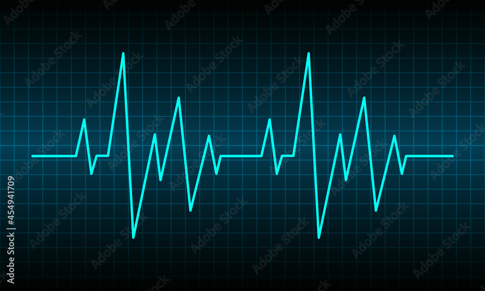 Heartbeat line. Cardiogram medical background.