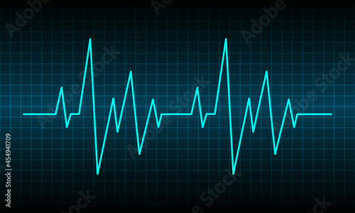 Heartbeat line. Cardiogram medical background.