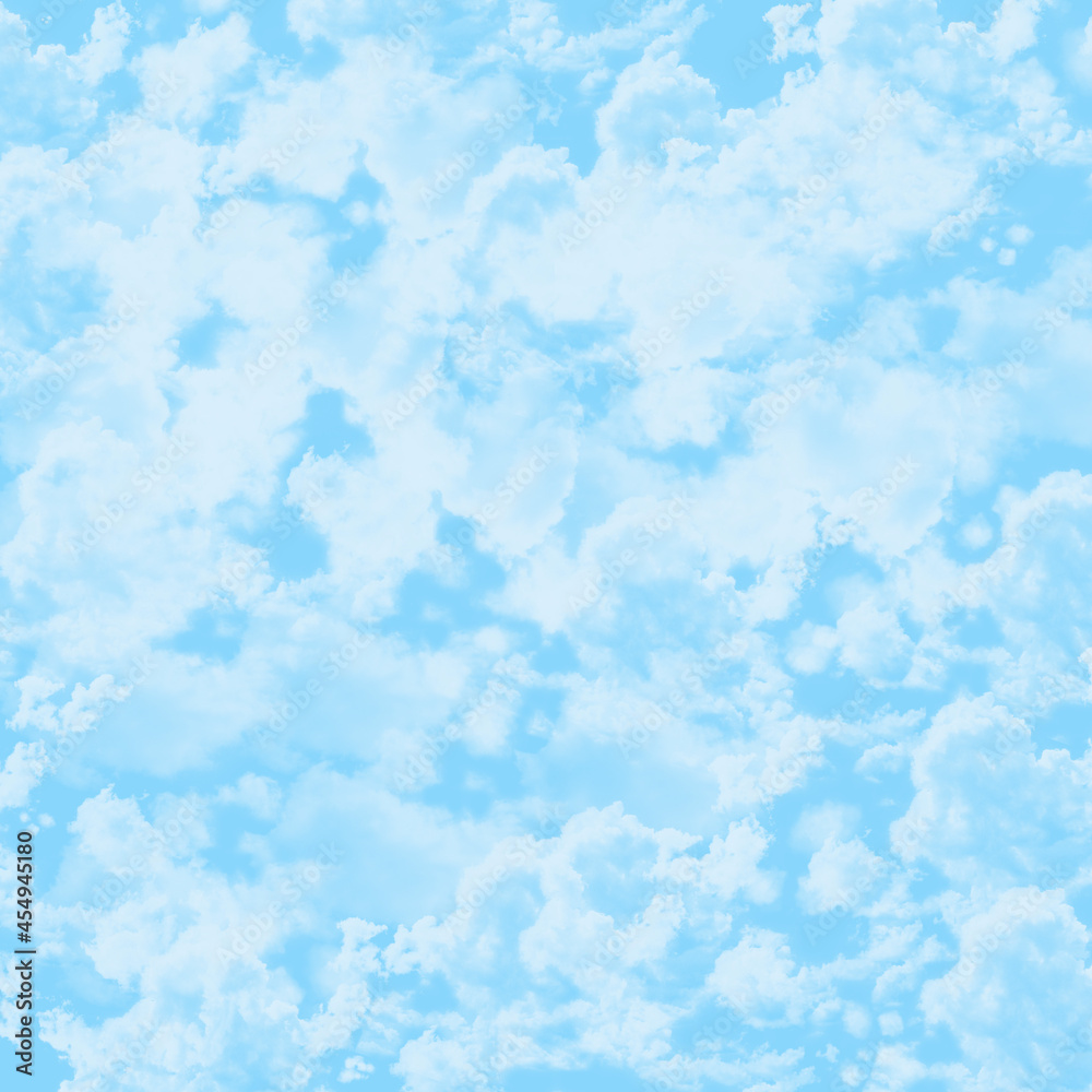 The texture of clouds on a blue sky background
