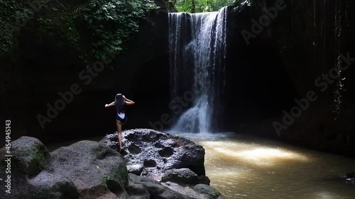 suwat waterfall is rated as one of the best waterfalls in Gianyar, Bali