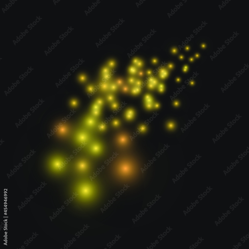 custom made wallpaper toronto digitalVector Lights Glowing on Dark Background, Motion Light, Perspective Effect, Decorative Element for Design.
