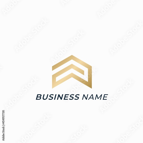 logo design real estate and letter A