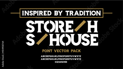 Storehouse Font Vector Pack - Antique 