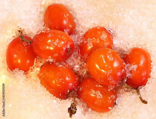 sea-buckthorn in water with sugar