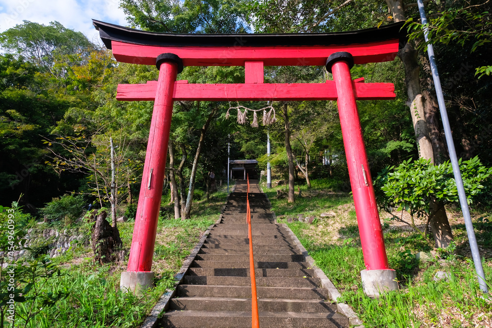 岐阜県関市 安櫻山御嶽神社 鳥居