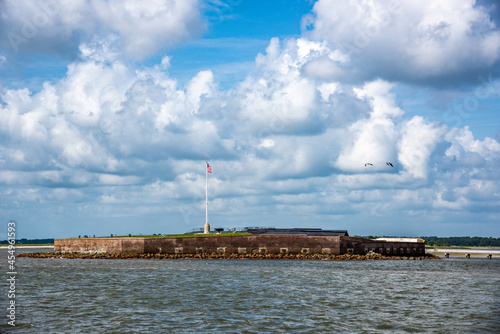 Fort Sumter, South Carolina, where the American Civil War started. photo