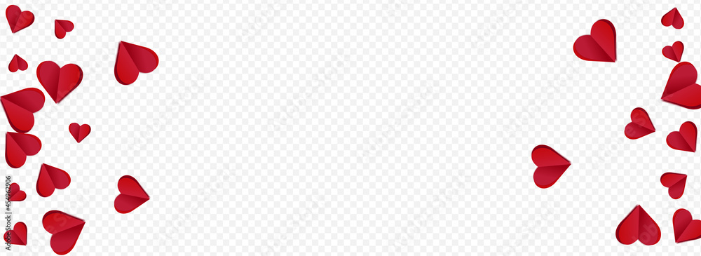 Red Papercut Vector Transparent Panoramic Red Papercut Vector Transparent Panoramic