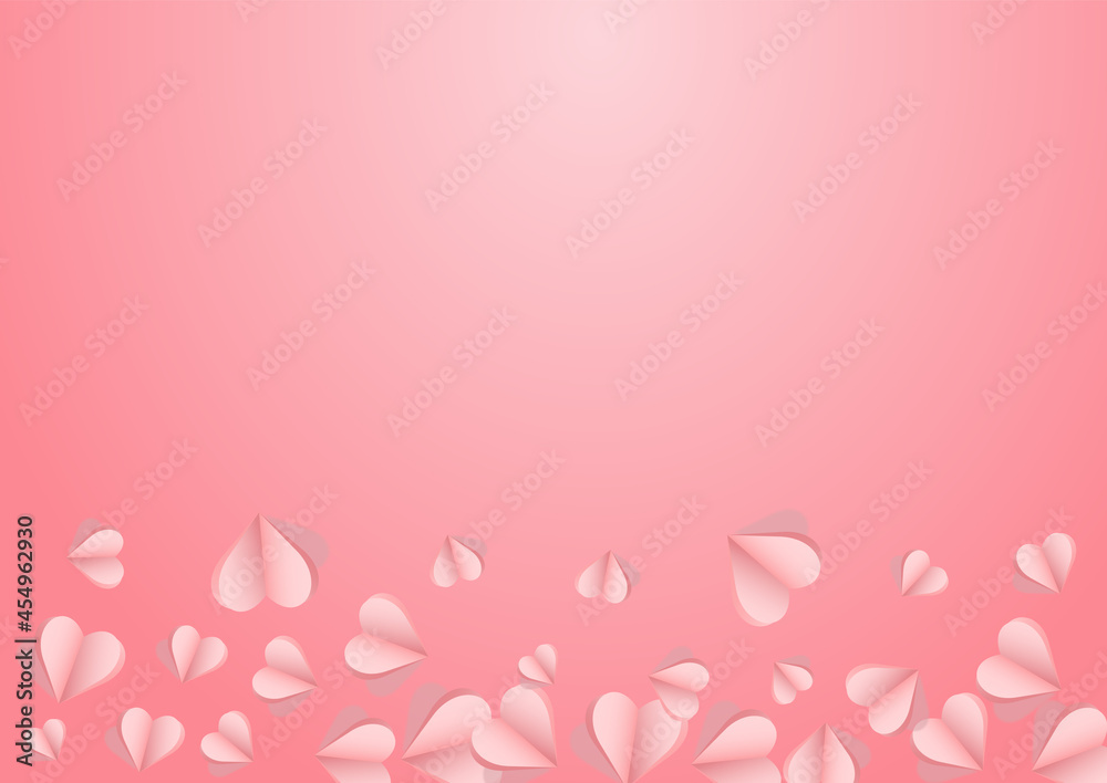 Maroon Color Papercut Vector Pink  Backgound.