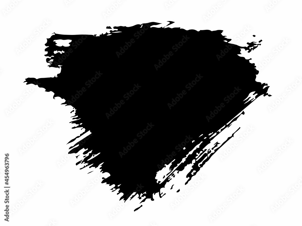 Obraz premium Quote Vector Abstract Grunge Brush Hand Drawn Texture in Black Color Sketch Simple Pattern isolated on White Background Grange Doodle Shape