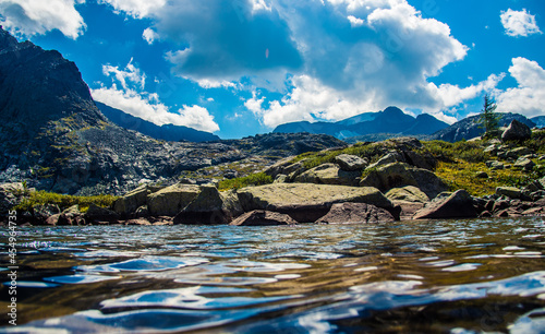 lake in the mountains photo