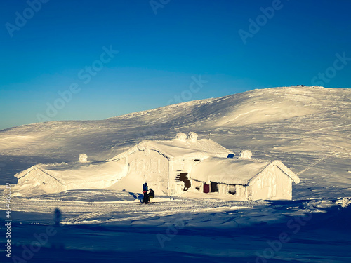 cabin in the mountains