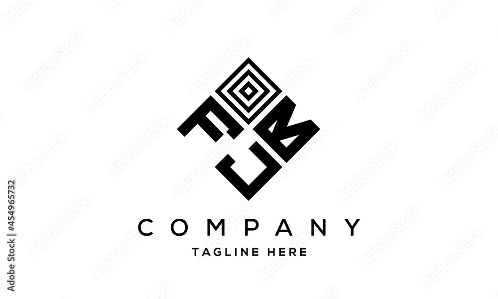 FBJ square three latter logo vector FBJ square three latter logo vector