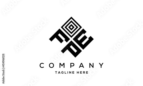 FEP square three latter logo vector