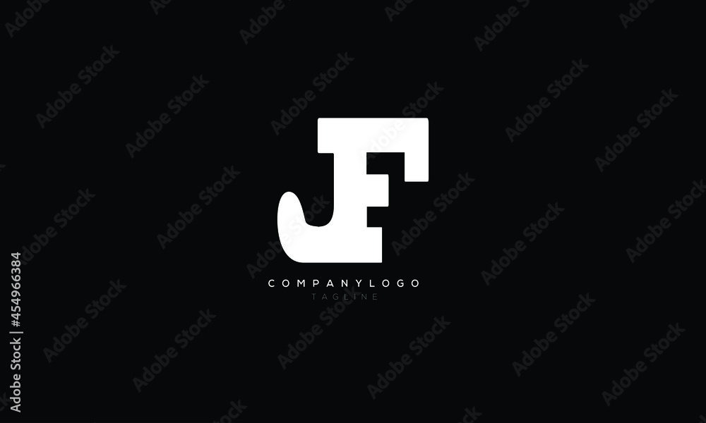 JF, FJ, Abstract initial monogram letter alphabet logo design JF, FJ, Abstract initial monogram letter alphabet logo design