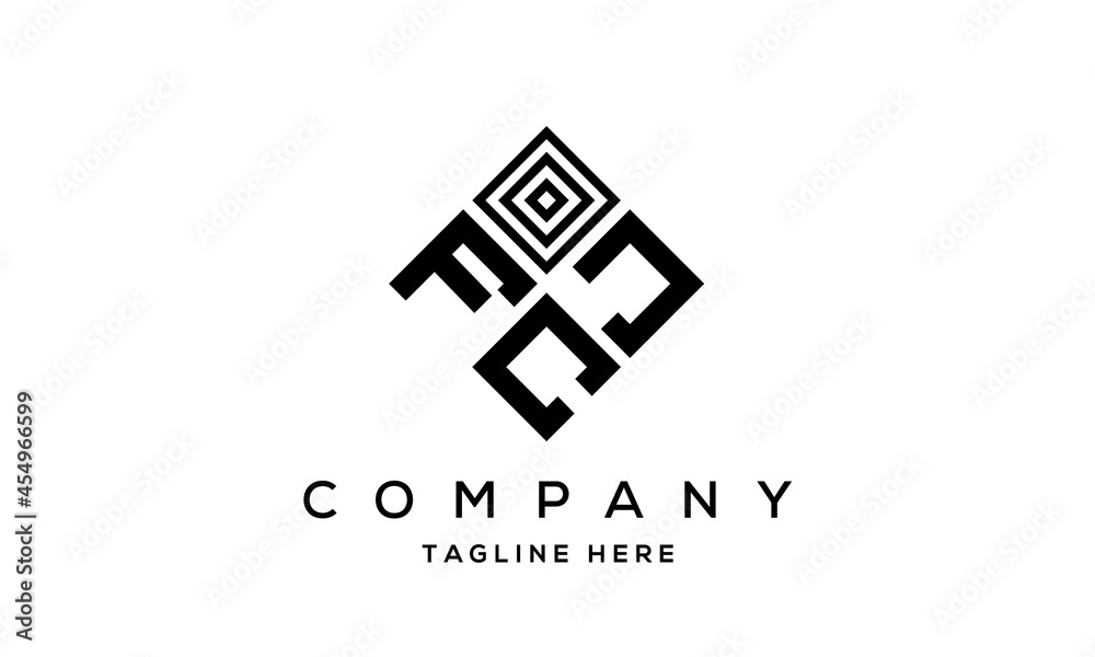 square FJC three latter logo vector square FJC three latter logo vector