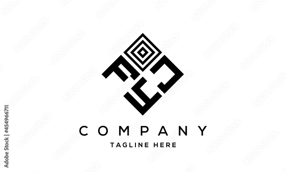 square FJY three latter logo vector square FJY three latter logo vector