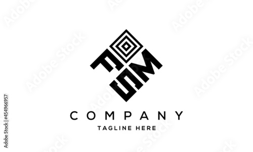  square FMS three latter logo vector
