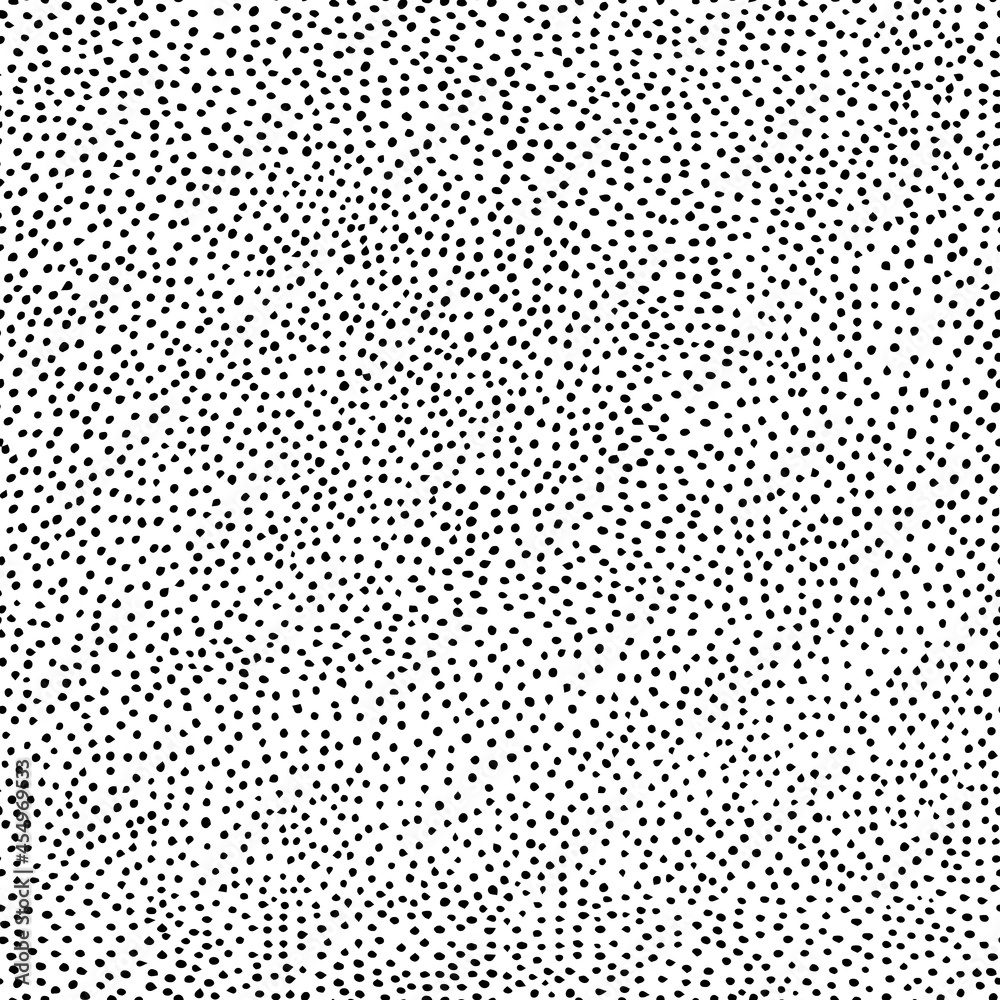 Seamless background of small dots. Hand drawing. Vector image