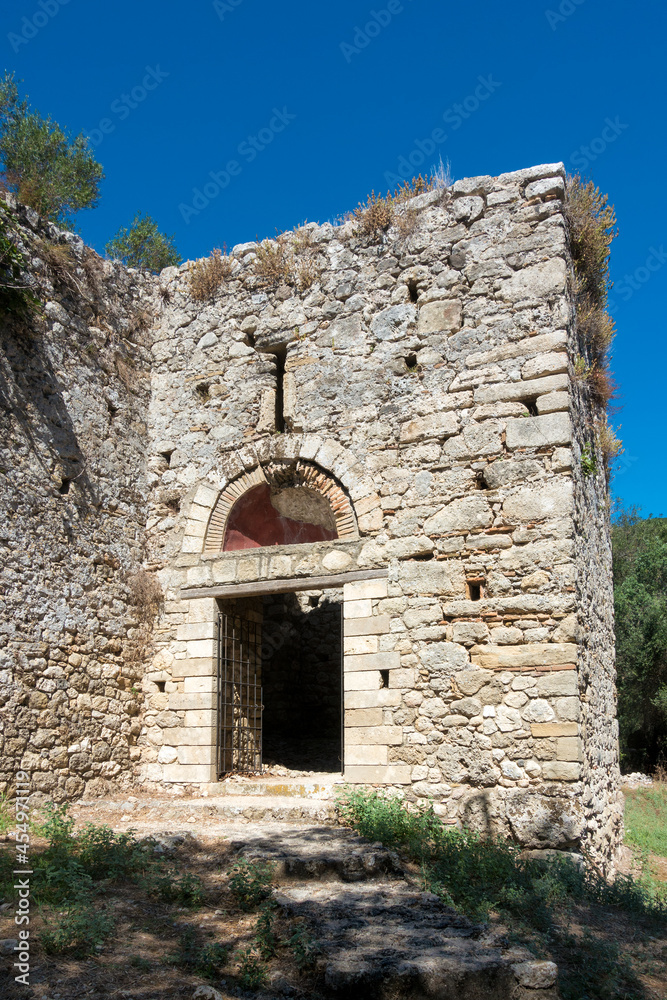 The Byzantine fortress of Gardiki, Corfu, Greece
