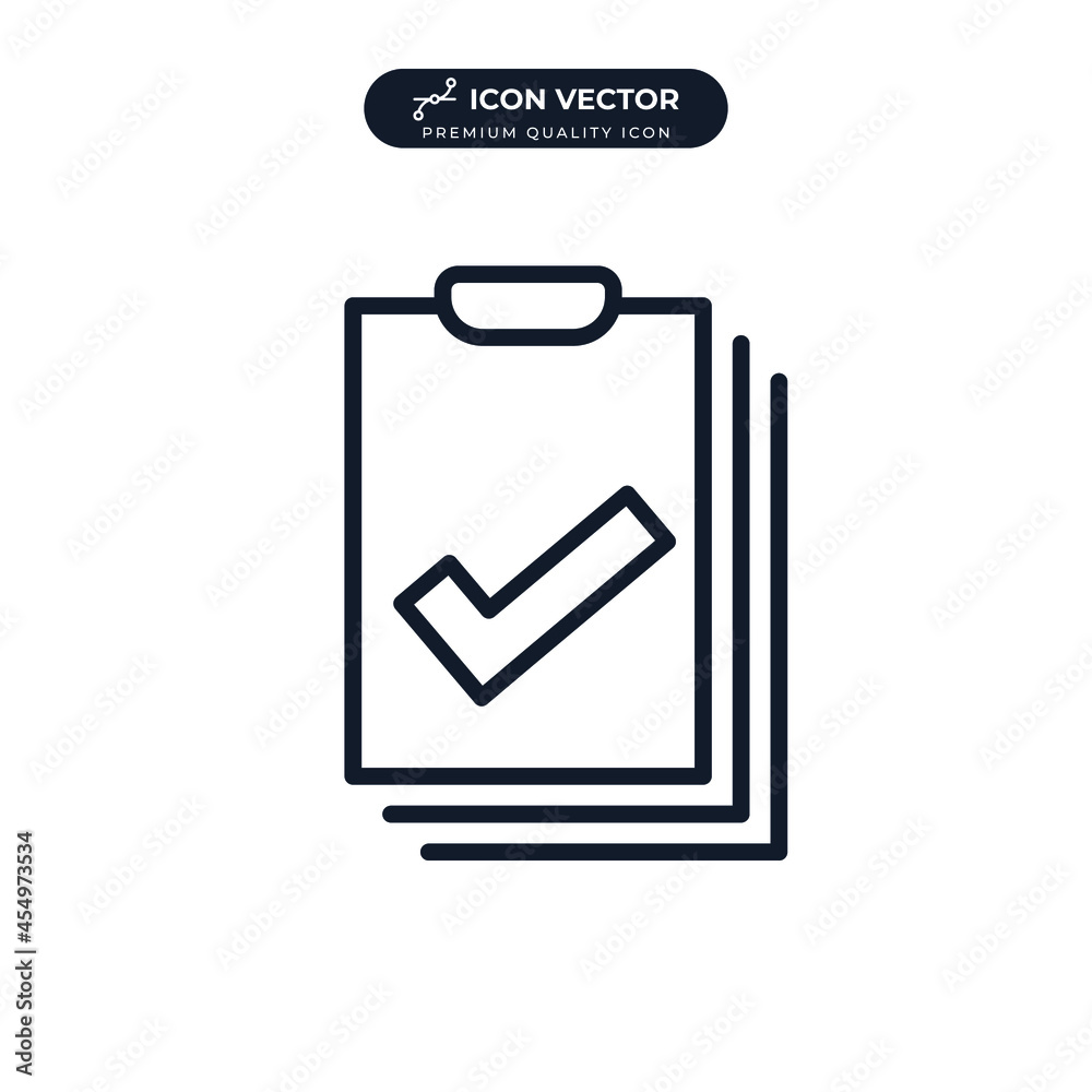 Clipboard icon symbol template for graphic and web design collection logo vector illustration Clipboard icon symbol template for graphic and web design collection logo vector illustration