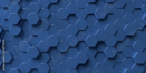 Abstract hexagon geometry background © Tierney