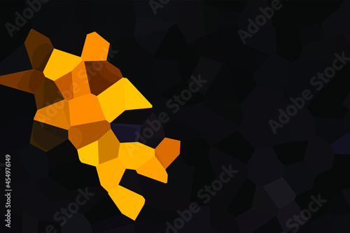 Black vector low poly cover. Abstract polygonal layout. Shining polygonal illustration, which consist of polygons. Colored illustration in blurry style with gradient. Brand new design for your busines