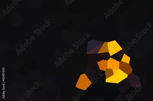 Black vector low poly cover. Abstract polygonal layout. Shining polygonal illustration, which consist of polygons. Colored illustration in blurry style with gradient. Brand new design for your busines