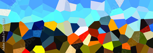 Black vector low poly cover. Abstract polygonal layout. Shining polygonal illustration, which consist of polygons. Colored illustration in blurry style with gradient. Brand new design for your busines
