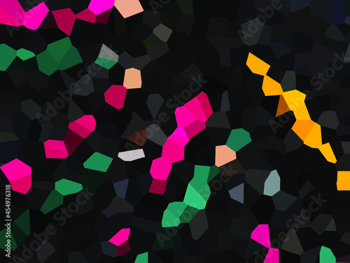 Black vector low poly cover. Abstract polygonal layout. Shining polygonal illustration, which consist of polygons. Colored illustration in blurry style with gradient. Brand new design for your busines