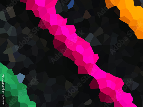 Black vector low poly cover. Abstract polygonal layout. Shining polygonal illustration, which consist of polygons. Colored illustration in blurry style with gradient. Brand new design for your busines
