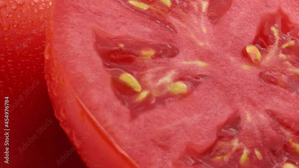 Fresh tomatoes are a healthy vegetable. Take a close up shot with a macro lens. white background Fresh tomatoes are a healthy vegetable. Take a close up shot with a macro lens. white background
