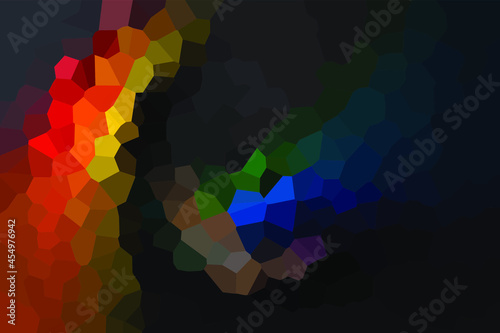 Black vector low poly cover. Abstract polygonal layout. Shining polygonal illustration, which consist of polygons. Colored illustration in blurry style with gradient. Brand new design for your busines