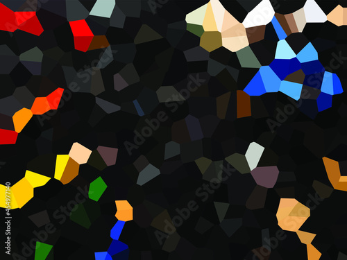 Black vector low poly cover. Abstract polygonal layout. Shining polygonal illustration, which consist of polygons. Colored illustration in blurry style with gradient. Brand new design for your busines