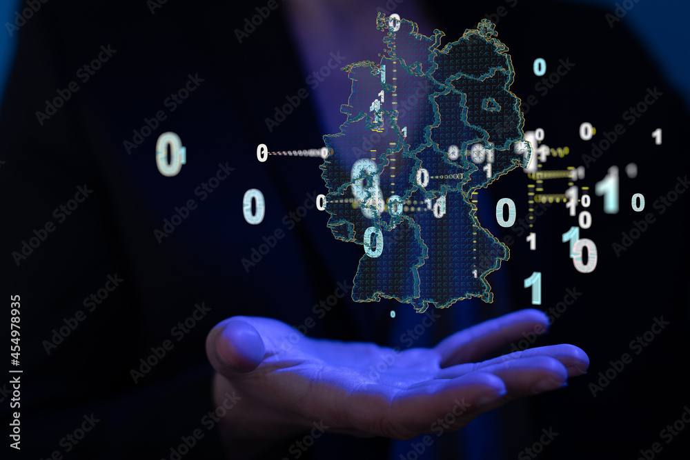 Hologram Of Germany. Map of Germany Hologram Of Germany. Map of Germany