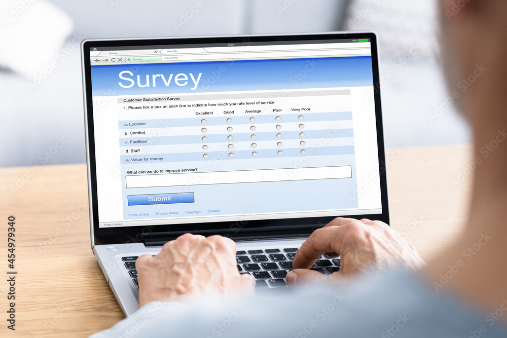 Online Customer Survey Form. Filling Feedback Online Customer Survey Form. Filling Feedback