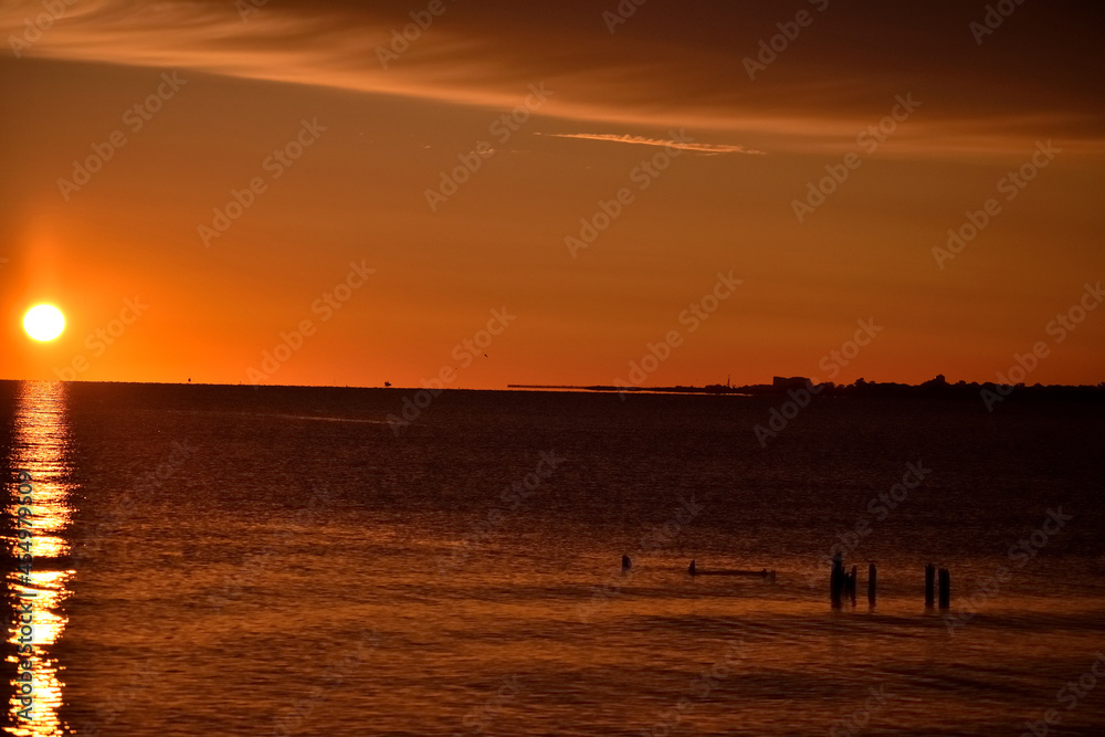 Sunrise at the New Jersey shore