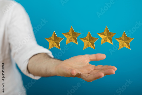 Customer hand touching to y...