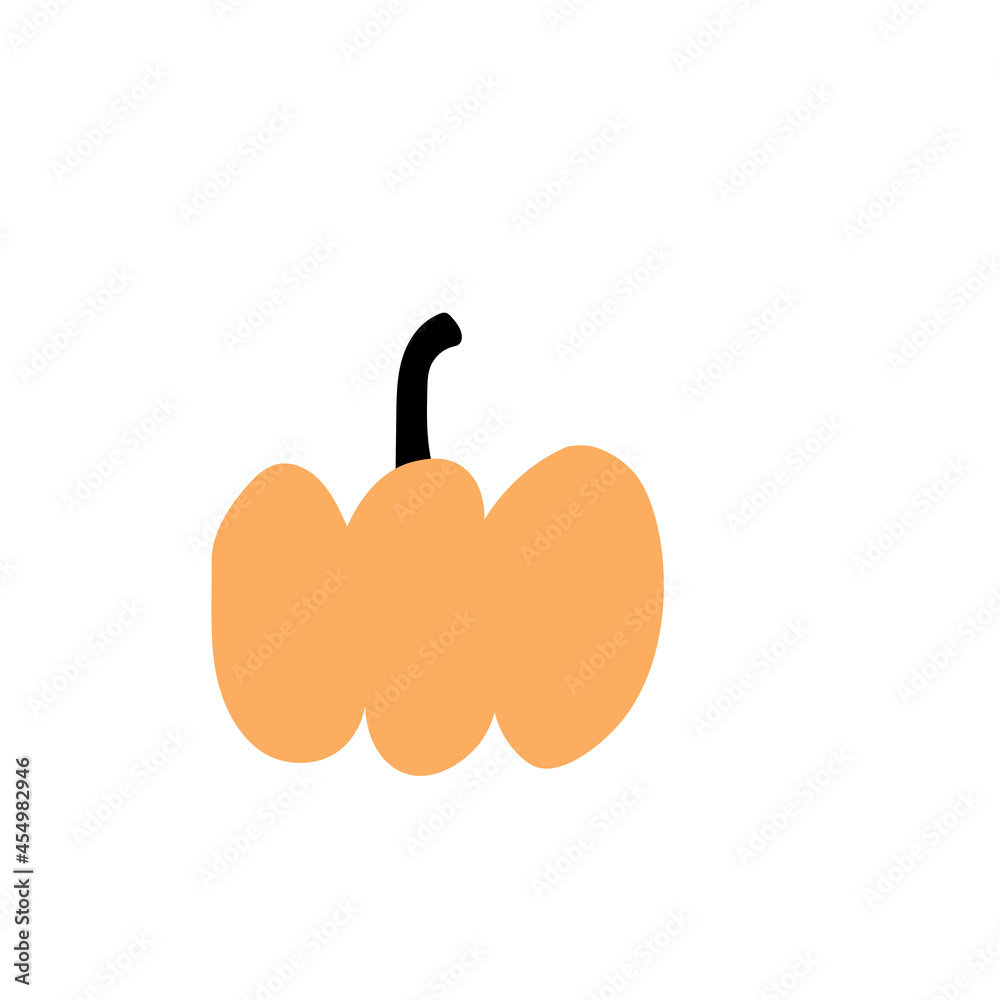 Autumn pumpkin plant Agriculture symbol. Fall decor. Fresh healthy food. Autumn pumpkin plant Agriculture symbol. Fall decor. Fresh healthy food.