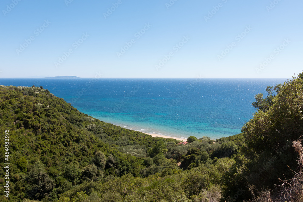 Amazing scenery to the sea to the south-west of Corfu island, Greece Amazing scenery to the sea to the south-west of Corfu island, Greece