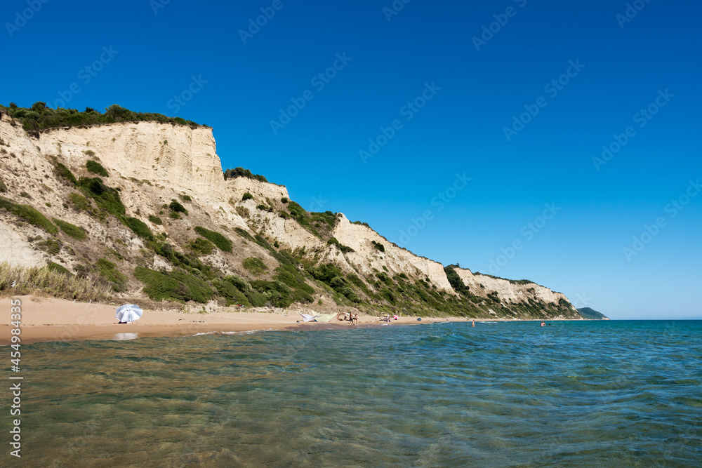 August 20th 2020 - Corfu, Greece - Amazing scenery by the sea at Gardenos beach to the south-west of Corfu August 20th 2020 - Corfu, Greece - Amazing scenery by the sea at Gardenos beach to the south-west of Corfu